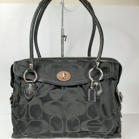 Coach 13206 ADDISON SPECTATOR Black Laptop Busines - Picture 1 of 8